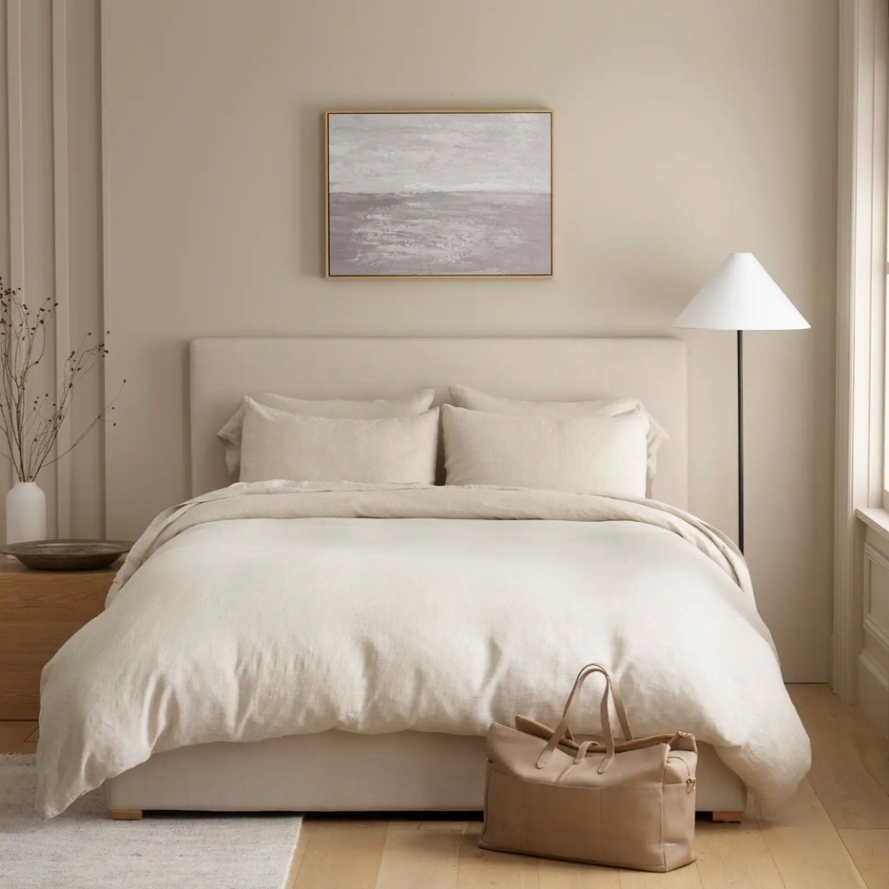 NWT! Quince European Linen Chambray Duvet Cover & Shams! King/ Cal King! (111) - Picture 2 of 14
